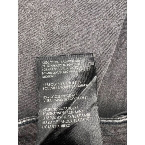 Liverpool Women’s 6 Bootcut Jeans Gray Ankle Slit Mid Rise Stretch - Picture 6 of 7